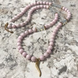 Beaded necklace with pendant